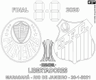 Palmeiras vs Santos jest finałem Copa Libertadores 2020, który zostanie rozegrany na stadionie Maracana w Rio de Janeiro, Brazylia, stycznia 30, 2021