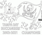 Tampa Bay Buccaneers zdobył tytuł mistrza Super Bowl 2021 pokonując Kansas City Chiefs 31-9. Rozgrywający Tom Brady zdobył tytuł MVP Super Bowl. Jest to drugi Super Bowl Tampa Buccaneers po 2002 tytuł. Tampa franczyzy jest pierwszym, aby wygrać mistrzostwa na własnym stadionie