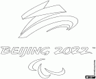 Logo Zimowych Igrzysk Paraolimpijskich w Pekinie 2022, które odbędą się w dniach 4–13 marca 2022 r.