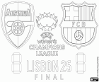 Arsenal FC vs. FC Barcelona, finał Ligi Mistrzów UEFA Kobiet w sobotę 24 maja 2025 r. na stadionie José Alvalade w Lizbonie, Portugalia
