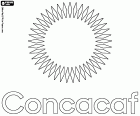 Logo CONCACAF, Konfederacji Piłki Nożnej Ameryki Północnej, Środkowej i Karaibów. CONCACAF to konfederacja krajowych stowarzyszeń piłkarskich w Ameryce Północnej, Ameryce Środkowej i na wyspach karaibskich, w tym w Gujanie, Surinamie i Gujanie Francuskiej. Organizacja ta została założona w mieście Meksyk, a jej obecna siedziba znajduje się w Miami w Stanach Zjednoczonych