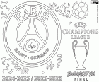 kolorowanka PSG, x2 mistrzowie Ligi Mistrzów 2026