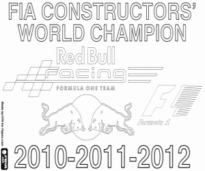 kolorowanka Red Bull Racing, F1 2010-11-12