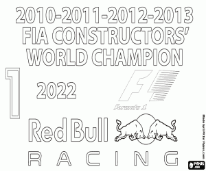 kolorowanka Red Bull Racing, mistrz F1 2022