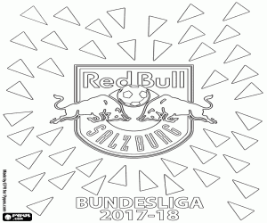 kolorowanka Red Bull Salzburg, Bundesliga 2017-18