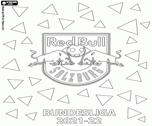 kolorowanka Red Bull Salzburg, mistrz 2021-22