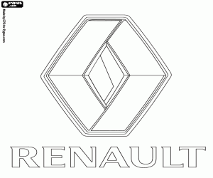 kolorowanka Renault logo