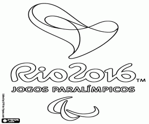 kolorowanka Rio 2016 Paraolimpijskich logo
