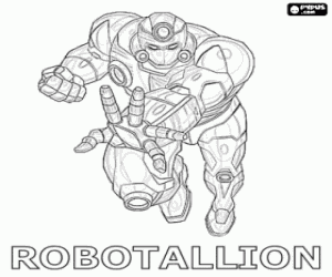 kolorowanka Robotallion jest Bakugan robot
