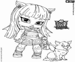 kolorowanka Rochelle Goyle, Monster High Baby