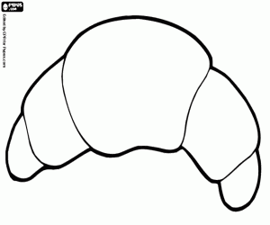 kolorowanka Rogalik. Croissant