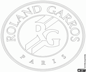kolorowanka Roland Garros logo