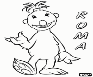 kolorowanka Roma, samotnie Hoob