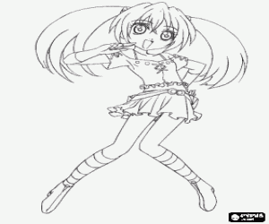 kolorowanka Runo, postać Bakugan