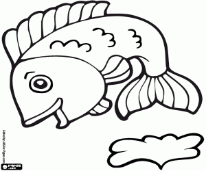 kolorowanka Ryba rzeczna skacząca