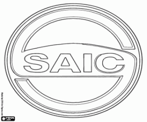 kolorowanka SAIC Motor emblemat