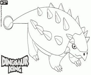 kolorowanka Saika, dinozaur Dinosaur King