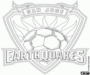 kolorowanka San Jose Earthquakes logo