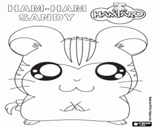 kolorowanka Sandy, Hillary Ham-Ham