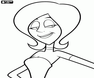 kolorowanka Scarlet O’Haracz, superzłoczyńczyni