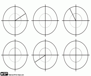 kolorowanka Schematy z 6 rodzajów kątów