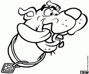 kolorowanka Scooby Doo z języka