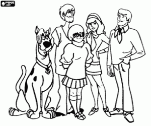 kolorowanka Scooby Doo i jego przyjaciele