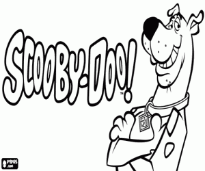 kolorowanka Scooby Doo z logo