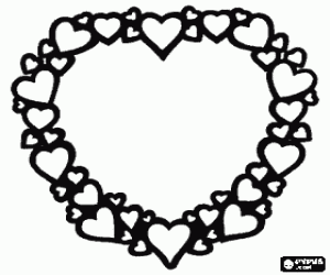 kolorowanka Serca pogratulować mama