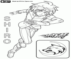 kolorowanka Shiro Shibakusa, Scan2Go charakter