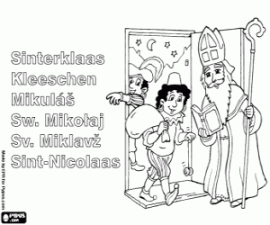 kolorowanka Sinterklaas, Europejska tradycja