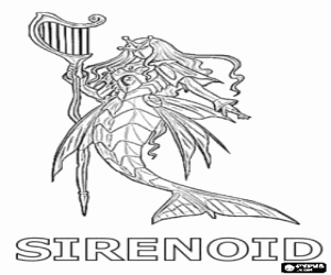 kolorowanka Sirenoid jest Aquos Bakugan