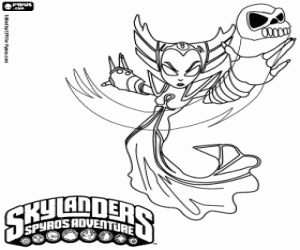 kolorowanka Skylander Hex