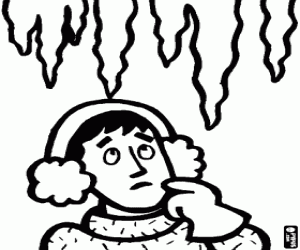 kolorowanka Sople i człowiek