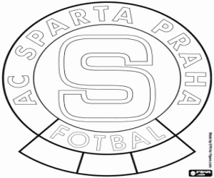 kolorowanka Sparta Praha logo