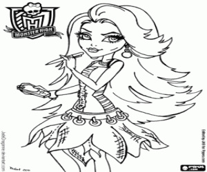 kolorowanka Spectra Vondergeist, Monster High