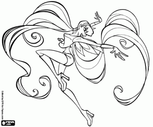 kolorowanka Spektakularne Stella, Winx Club