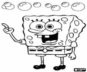 kolorowanka SpongeBob, fikcyjna postać
