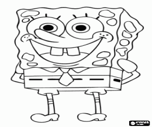 kolorowanka SpongeBob, główny bohater