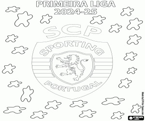 kolorowanka Sporting CP, mistrz 2024-2025