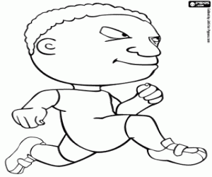 kolorowanka Sprint sportowca