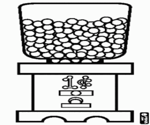 kolorowanka Sprzedam piłki gumy do żucia