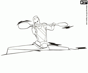 kolorowanka Spływy kajakowe i kajaki