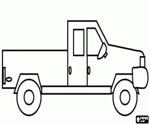kolorowanka Po stronie pickup truck