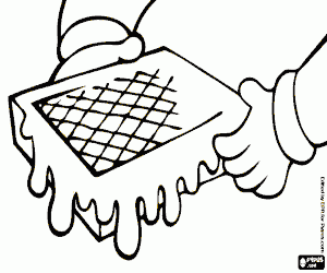 kolorowanka Strukturze plastra miodu dla pszczół