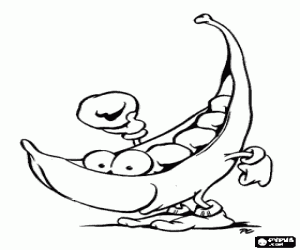 kolorowanka Strąk grochu