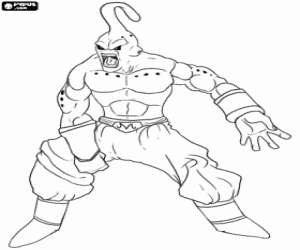 kolorowanka Super Buu od Dragon Ball Z