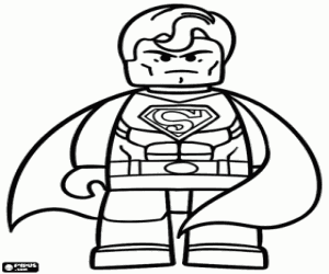 kolorowanka Superman, znaków z Lego