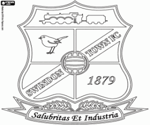 kolorowanka Swindon Town FC logo