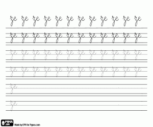 kolorowanka Sylabowania ZE napisze